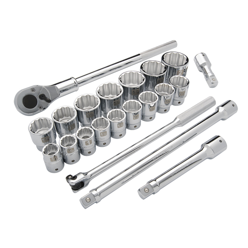 Jeu de douilles SAE, 21 Mcx, Prise de 3/4" Groupe Belzile Dickner