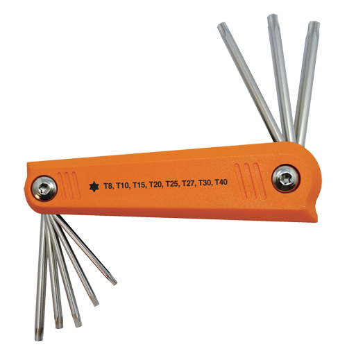 Folding Hex Key Set, 8 Pcs., Torx&reg; Groupe Belzile Dickner