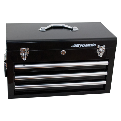 Coffre avec tiroirs pour outils manuels, 10" P x 20" la x 12" h, Noir Groupe Belzile Dickner