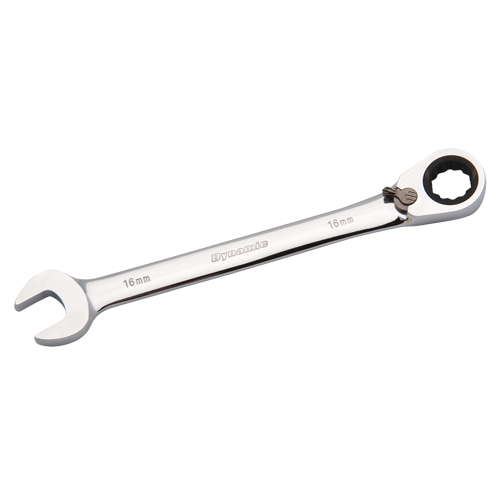 Reversible Combination Ratcheting Wrench, 12 Point, 8mm, Chrome Finish Groupe Belzile Dickner