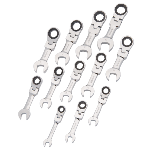 Stubby Wrench Set, Combination, 12 Pieces, Metric Groupe Belzile Dickner