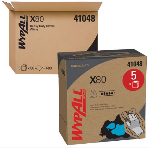 WypAll&reg; X80 Extended Use Cloths, Heavy-Duty, 16-4/5" L x 9" W Groupe Belzile Dickner