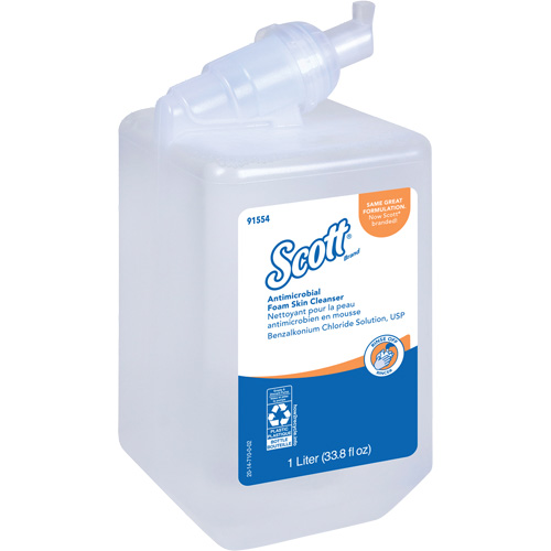 Nettoyant antimicrobien pour la peau Control de Scott, Mousse, 1 L, Sans parfum Groupe Belzile Dickner