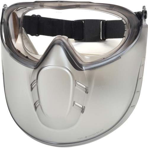 Lunettes de s&eacute;curit&eacute; Capstone Shield avec &eacute;cran facial amovible, Lentille Transparent, Antibu&eacute;e, Ventilation Directe/Ferm&eacute; Groupe Belzile Dickner