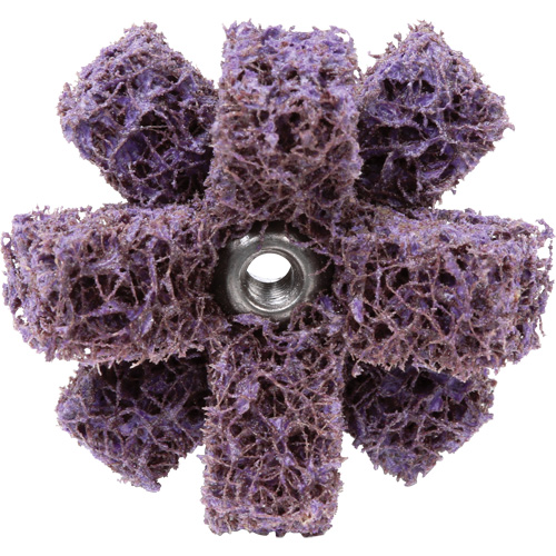 Croix de lustrage BF-XB Scotch-Brite, 1-1/2" dia., Grain Moyen, Oxyde d'aluminium Groupe Belzile Dickner