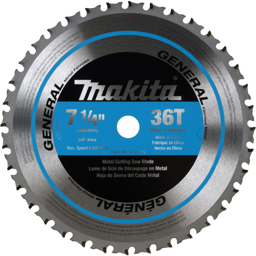 CERMET Tipped Saw Blade, 7-1/4", 36 Teeth, Metal Use Groupe Belzile Dickner
