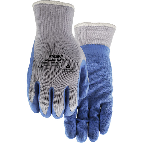 Stealth Blue Chip Coated Gloves, Large, Rubber Latex Coating, 10 Gauge, Polyester Shell Groupe Belzile Dickner