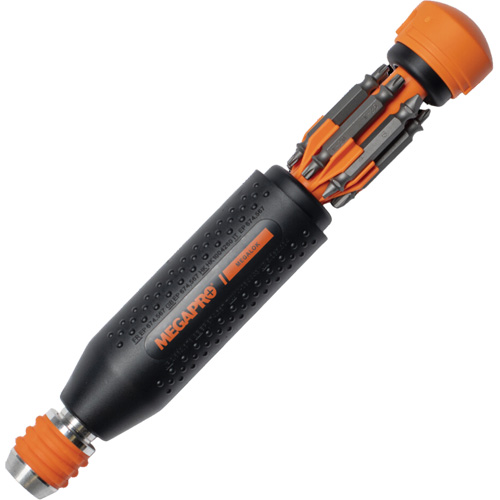 Tournevis multi embouts Original MEGALOK 15-en-1, 6-3/10" lo, Prise Textur&eacute; Groupe Belzile Dickner