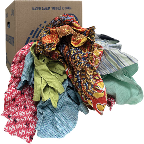 Wiper Rags, Mix Colours, 10 lbs. Groupe Belzile Dickner