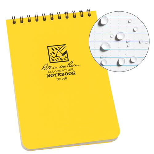 Pocket Top-Spiral Notebook, Soft Cover, Yellow, 100 Pages, 4" W x 6" L Groupe Belzile Dickner