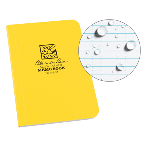 Memo Book, Soft Cover, Yellow, 112 Pages, 3-1/2" W x 5" L Groupe Belzile Dickner