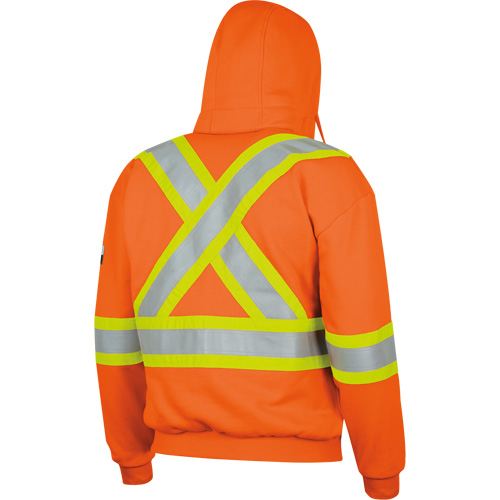 338SF Capuche &agrave; fermeture &eacute;clair ignifug&eacute;e, Hommes, T-Grand, Orange haute visibilit&eacute;, 22 cal/cm² Groupe Belzile Dickner