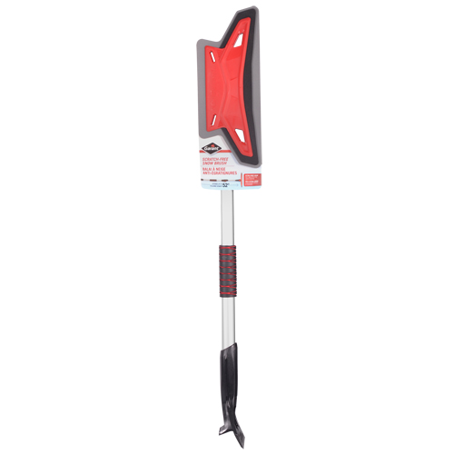 Scratch-Free Snow Blade, Telescopic, EVA Foam Blade, 52" Long, Red Groupe Belzile Dickner