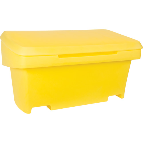 Contenant de rangement robuste pour l'ext&eacute;rieure pour sel et sable, 24" x 48" x 24", 10 pi³, Jaune Groupe Belzile Dickner