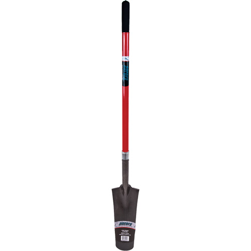Heavy-Duty Drain Spade, Carbon Steel, 16" x 6" Blade, 45" L, Straight Handle Groupe Belzile Dickner