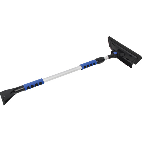 Snow Brush, Telescopic, EVA Foam Blade, 48" Long, Black/Blue Groupe Belzile Dickner