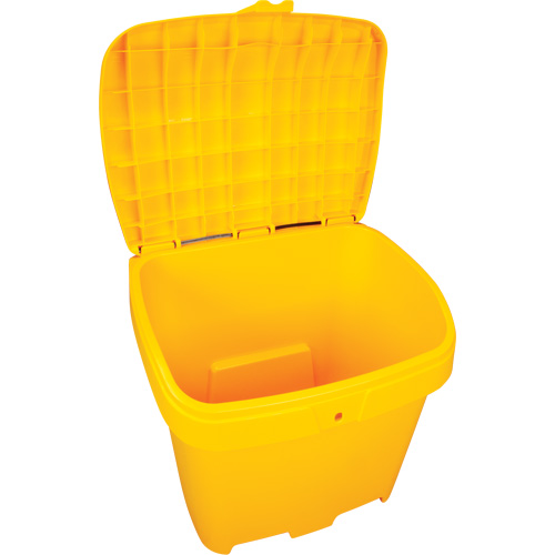 Bacs d'entreposage pour sel & sable, Avec Moraillon, 21" x 27" x 26", 4,24 pi³, Jaune Groupe Belzile Dickner