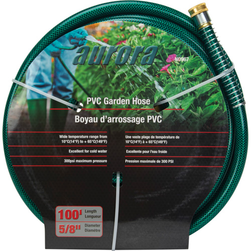 Tuyau de jardin, PVC, 5/8" dia x 100' Groupe Belzile Dickner