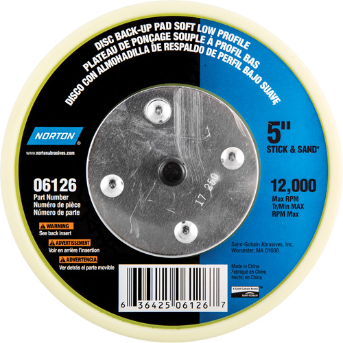 Back Up Pads For PSA & Hook And Loop Paper Discs Groupe Belzile Dickner