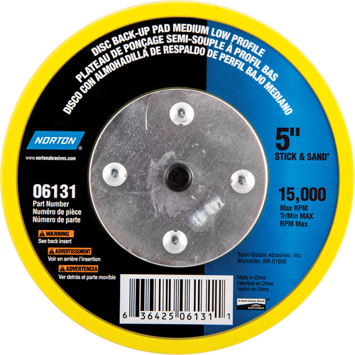 Back Up Pads For PSA & Hook And Loop Paper Discs Groupe Belzile Dickner