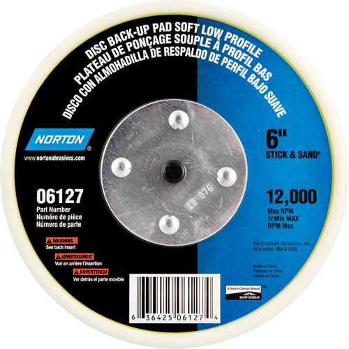Back Up Pads For PSA & Hook And Loop Paper Discs Groupe Belzile Dickner