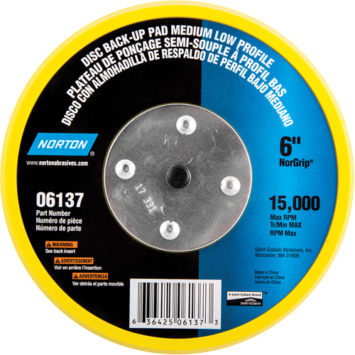 Back Up Pads For PSA & Hook And Loop Paper Discs Groupe Belzile Dickner