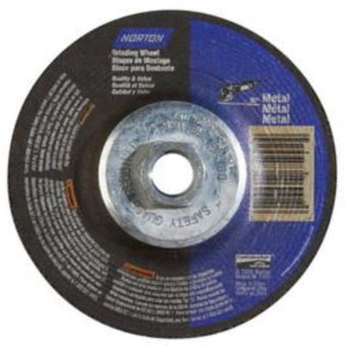 Metal Grinding Wheels, 4-1/2" x 1/4", 5/8"-11 Arbor, Aluminum Oxide, Type 27 Groupe Belzile Dickner