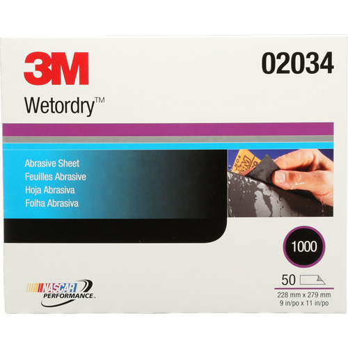 Feuille abrasive Imperiale, 9" x 11", Grain 1000, Carbure de silicium Groupe Belzile Dickner