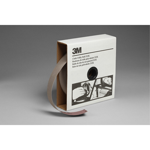 Rouleau de toile abrasive utilitaire 211K, Oxyde d'aluminium, 1-1/2" la x 150' lo, Grain 220 Groupe Belzile Dickner