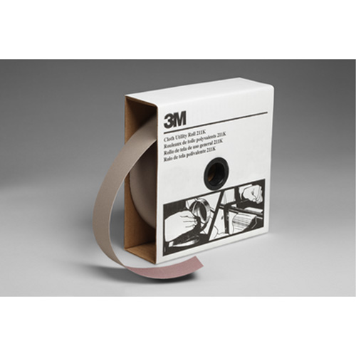 Rouleau de toile abrasive utilitaire 211K, Oxyde d'aluminium, 2" la x 150' lo, Grain 120 Groupe Belzile Dickner