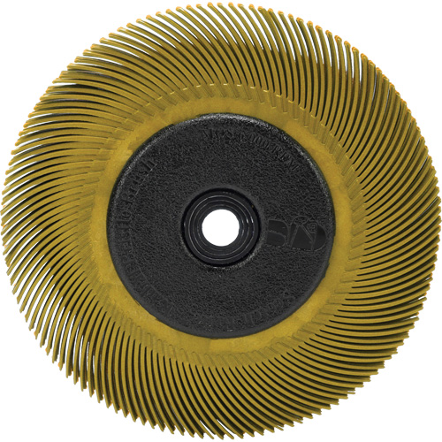 Brosse radiale en soies Scotch-Brite, C&eacute;ramique, Grain 80, 6" dia. Groupe Belzile Dickner