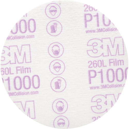 Hookit Finishing Film Disc, 5" Dia., P1000 Grit, Aluminum Oxide Groupe Belzile Dickner