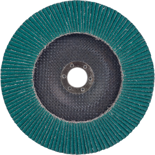 Disque &agrave; lamelles 577F, 7" x 5/8"-11, Type 27, Grain 36, Alumine de zirconium Groupe Belzile Dickner