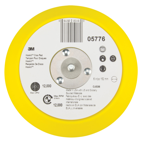 Hookit Disc Pad, 6" Dia. Groupe Belzile Dickner