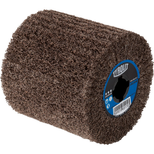 Tambour de conditionnement de surface Pro-Line, 4" dia. x 4" la, 3/4" Arbre, Grain Cors&eacute;, Oxyde d'aluminium Groupe Belzile Dickner