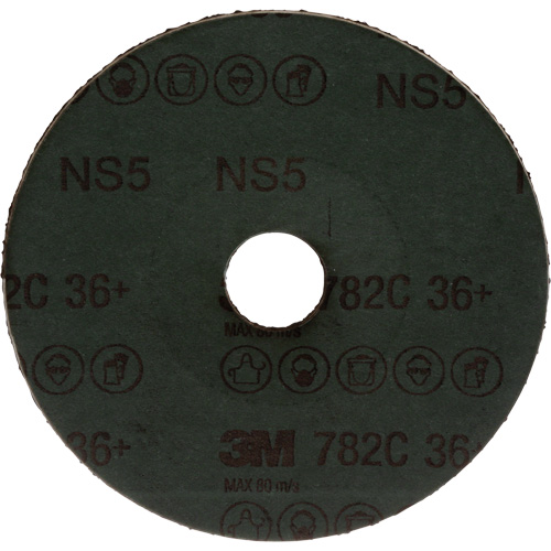 Disque en fibre 782C, Grain de c&eacute;ramique, 36+, 5" Dia x 7/8" Arbre Groupe Belzile Dickner