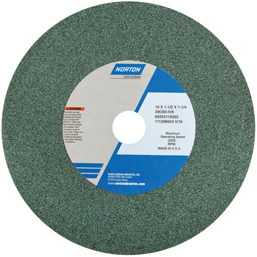 Bench and Pedestal Grinding Wheel, 14" x 2", 1-1/2" Arbor, 1, Silicon Carbide Groupe Belzile Dickner