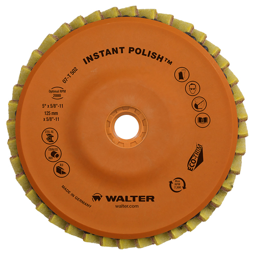 Instant Polish Flap Disc, 4-1/2" x 5/8"-11, Type 27, Very Fine Grit, Zirconium Groupe Belzile Dickner