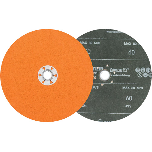 Coolcut XX Sanding Disc, 7" Dia., 60 Grit, Ceramic Groupe Belzile Dickner