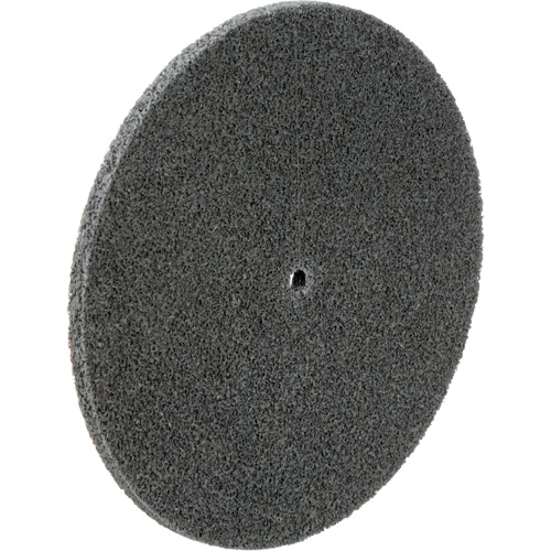 Meule unitaris&eacute;e EXL Scotch-Brite, 6" x 1/4", Arbre de 1/4", Grain de Fin, Carbure de silicium Groupe Belzile Dickner
