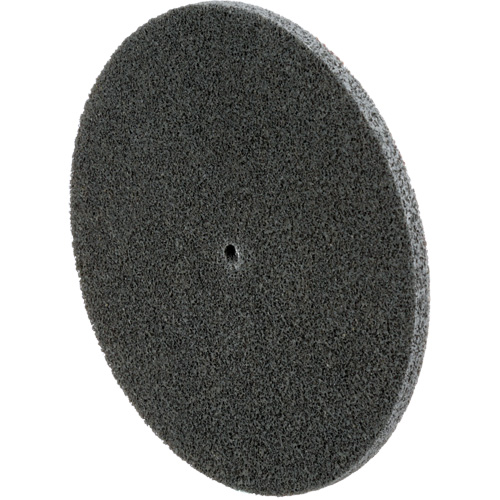Meule unitaris&eacute;e EXL Scotch-Brite, 6" x 1/4", Arbre de 1/4", Grain de Fin, Carbure de silicium Groupe Belzile Dickner