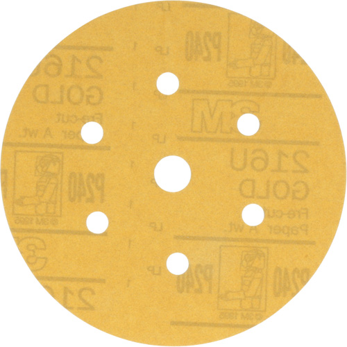 Disque de ponçage antipoussi&egrave;re Hookit, dia 6", Grain P240, Oxyde d'aluminium, Poids A Groupe Belzile Dickner
