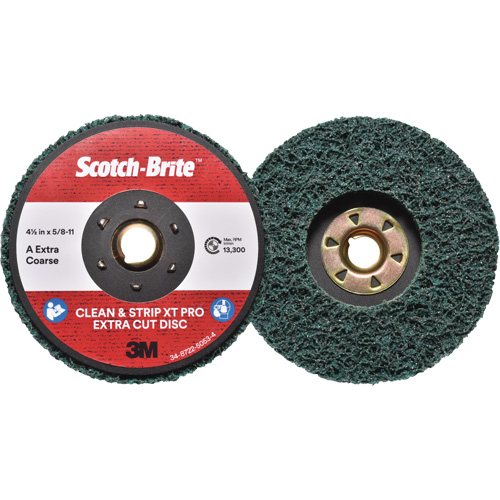 Scotch-Brite Clean & Strip XT Pro Extra Cut Disc, 4-1/2" Dia., Extra Coarse Grit, Aluminum Oxide Groupe Belzile Dickner