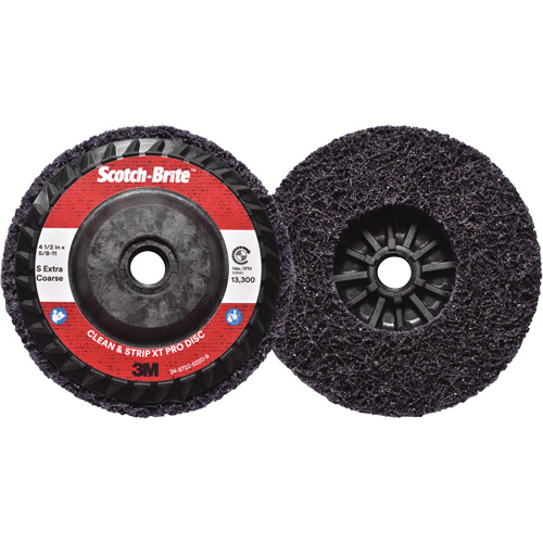 Scotch-Brite Clean & Strip XT Pro Disc, 4-1/2" Dia., Extra Coarse Grit, Silicon Carbide Groupe Belzile Dickner