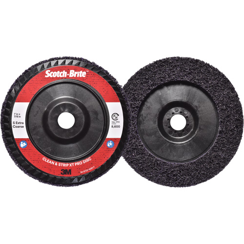 Disque  Clean and Strip  XT Pro Scotch-Brite, 7" dia., Grain Extra grossier, Carbure de silicium Groupe Belzile Dickner