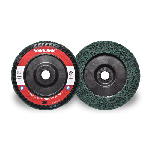 Disque extra coupe  Clean and Strip  XT Pro Scotch-Brite, 7" dia., Grain Extra grossier, Oxyde d'aluminium Groupe Belzile Dickner