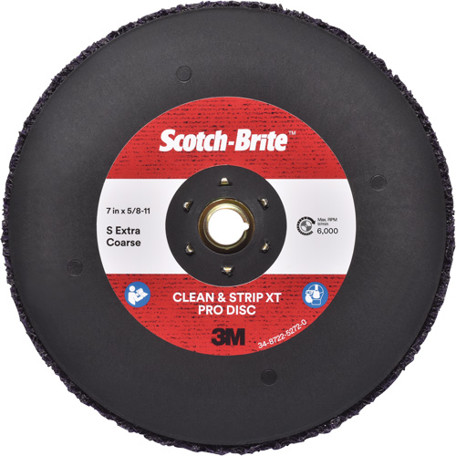 Disque  Clean and Strip  XT Pro Scotch-Brite, 7" dia., Grain Extra grossier, Carbure de silicium Groupe Belzile Dickner