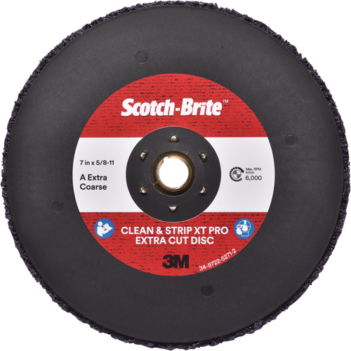 Scotch-Brite Clean & Strip XT Pro Extra Cut Disc, 7" Dia., Extra Coarse Grit, Aluminum Oxide Groupe Belzile Dickner
