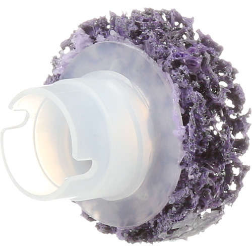 Disque de nettoyage pour moyeu de frein Roloc Pro Scotch-Brite, 1-1/2" dia., Grain Extra grossier, Carbure de silicium Groupe Belzile Dickner