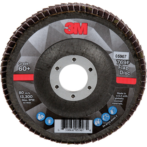 769F Quick Change Flap Disc, 4-1/2" x 7/8", Type 29, 60+ Grit, Ceramic Groupe Belzile Dickner